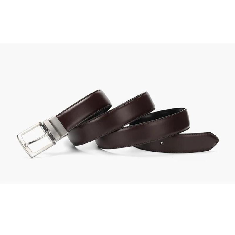Cinto Social Masculino de Couro Romenzi Noir RZ463