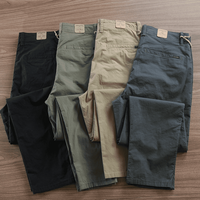 Calça Reta Masculina em Sarja - (COMPRE 1 LEVE 4)