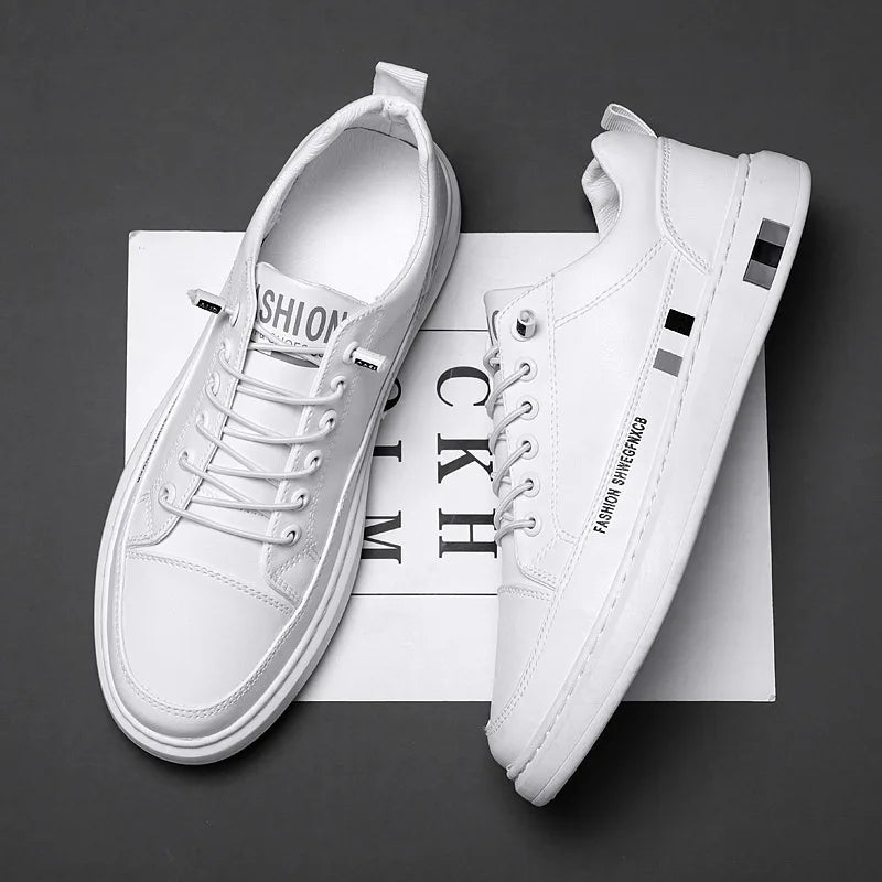 Tênis Masculino de Couro Fashion Romenzi RZ331