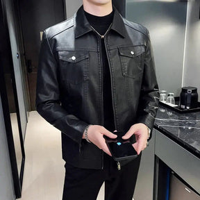 Jaqueta Masculina de Couro