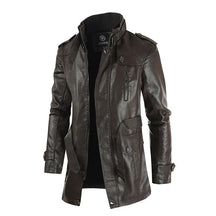 Jaqueta Longa de Couro Masculina Romenzi RZ118