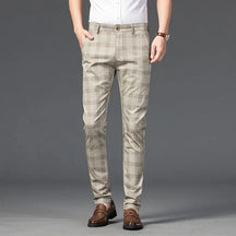 Calça Casual Masculina Xadrez Listrada Romenzi RZ257