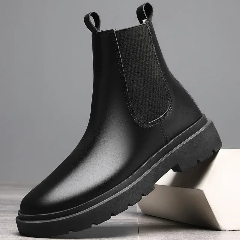 Bota Masculina Chelsea de Couro Romenzi RZ328
