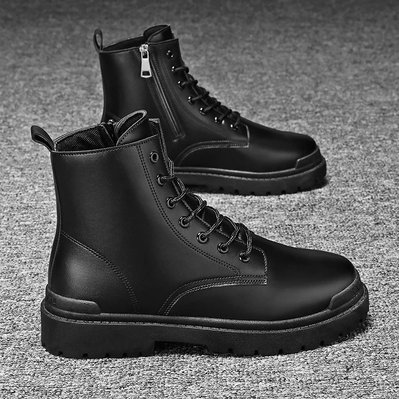 Bota Masculina de Couro Romenzi RZ283