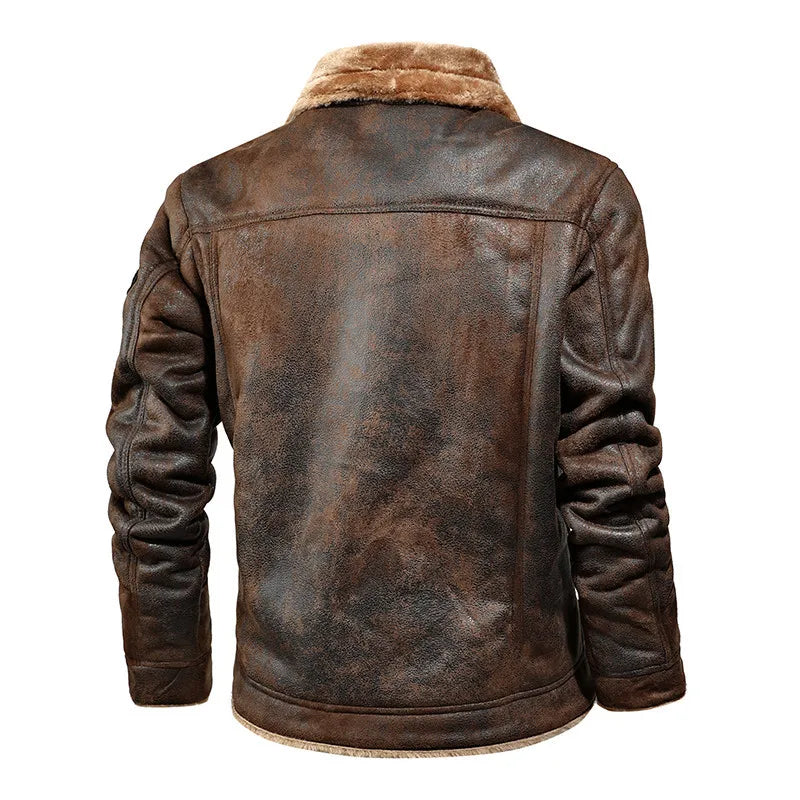 Jaqueta Masculina de Couro Romenzi Harbe RZ119