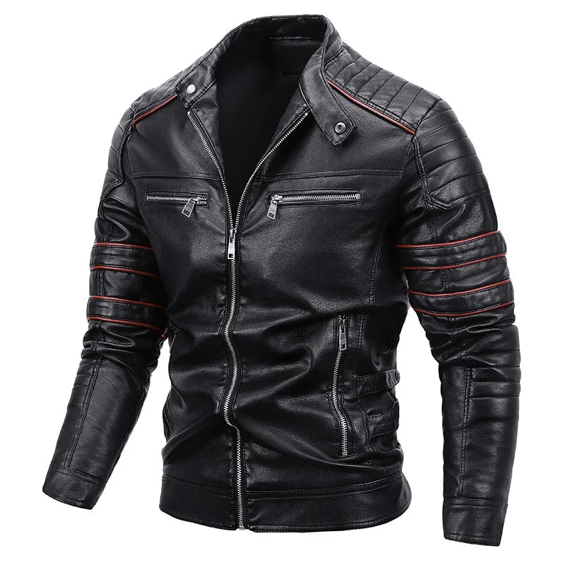 Jaqueta Masculina de Couro Romenzi RZ130