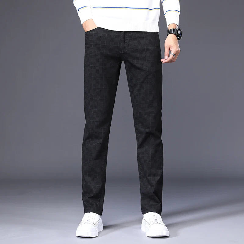 Calça Casual Masculina Xadrez Romenzi RZ010