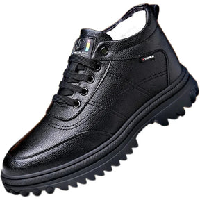 Bota Masculina de Couro Acolchoada