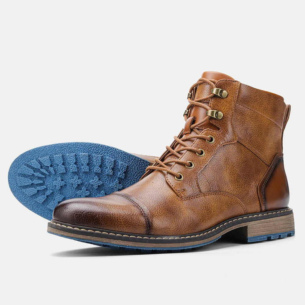 Bota Masculina de Couro Romenzi RZ284