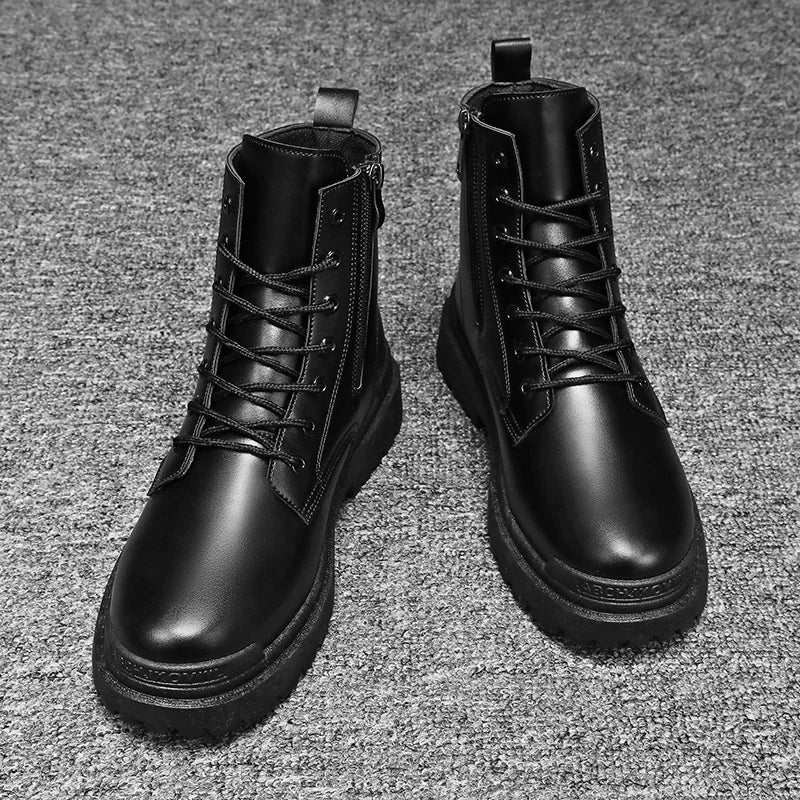 Bota Masculina de Couro Romenzi RZ283
