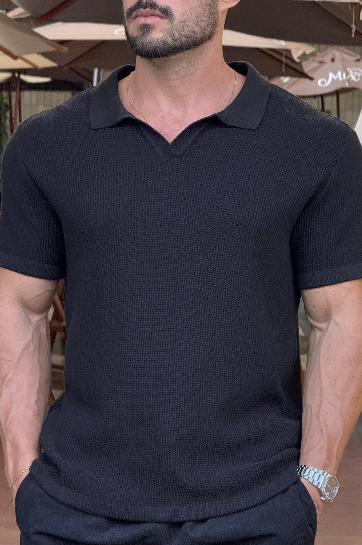 Camiseta Polo Old Money Tricot Texturizada - Up
