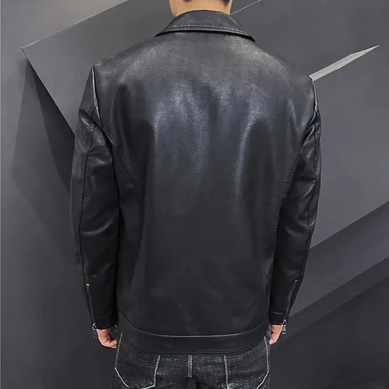 Jaqueta Masculina de Couro Romenzi RZ136