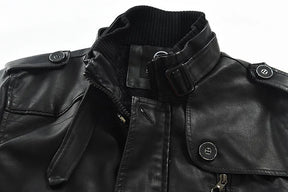 Jaqueta Longa de Couro Masculina Romenzi RZ118