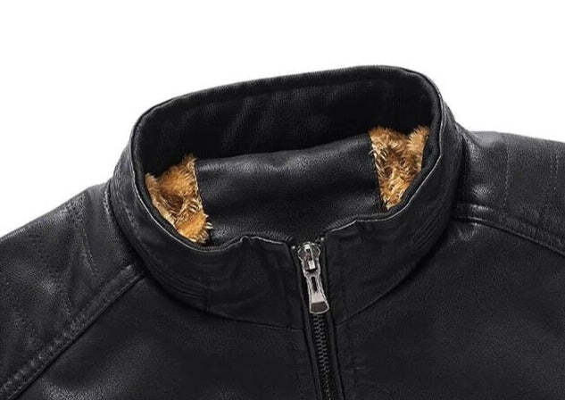 Jaqueta Masculina de Couro Romenzi RZ140