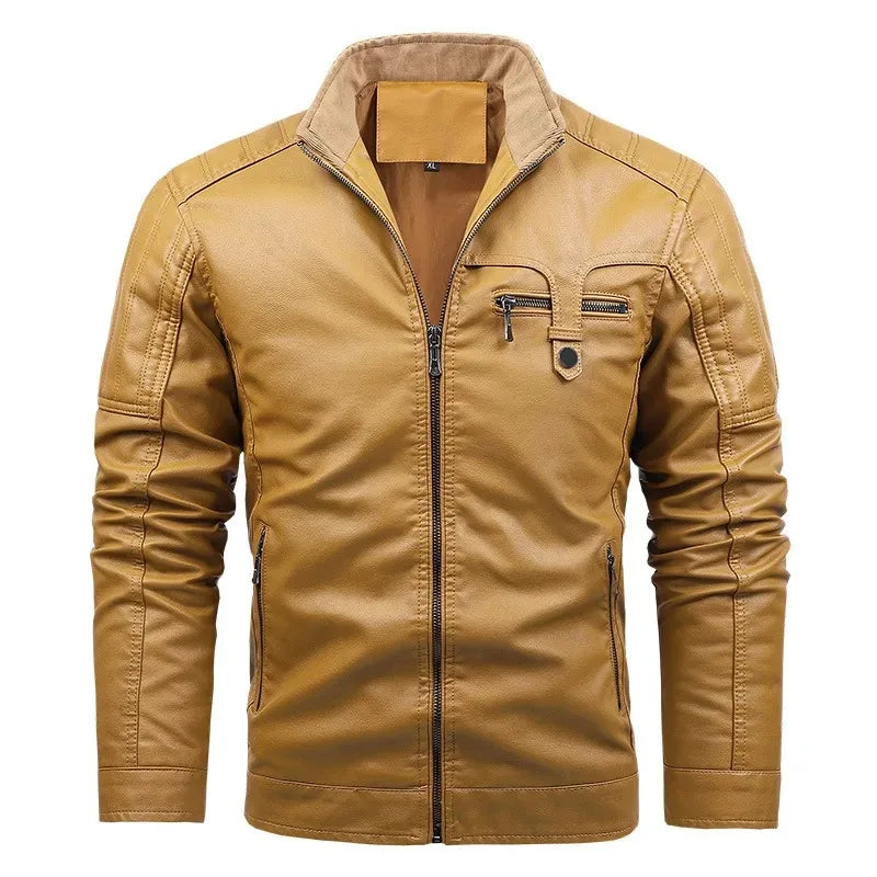 Jaqueta Masculina de Couro Romenzi RZ140