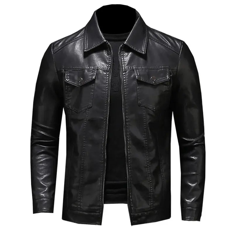Jaqueta Masculina de Couro Romenzi RZ136