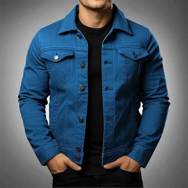 Jaqueta Jeans Masculina Slim Romenzi RZ021