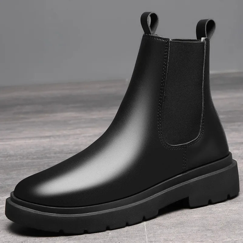Bota Masculina Chelsea de Couro Romenzi RZ328