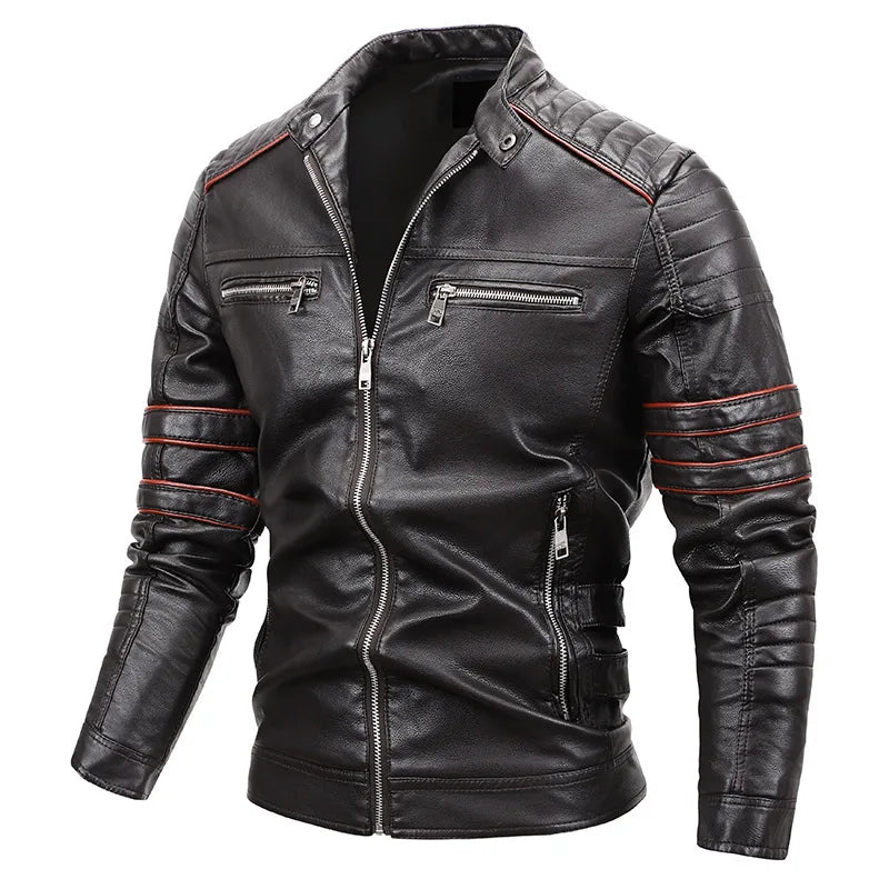 Jaqueta Masculina de Couro Romenzi RZ130