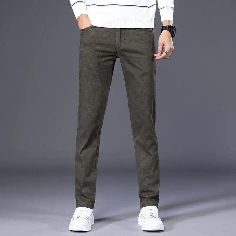 Calça Casual Masculina Xadrez Romenzi RZ010