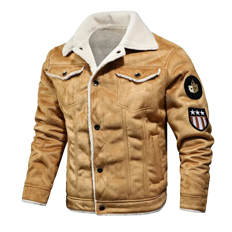 Jaqueta Masculina de Couro Romenzi Harbe RZ119