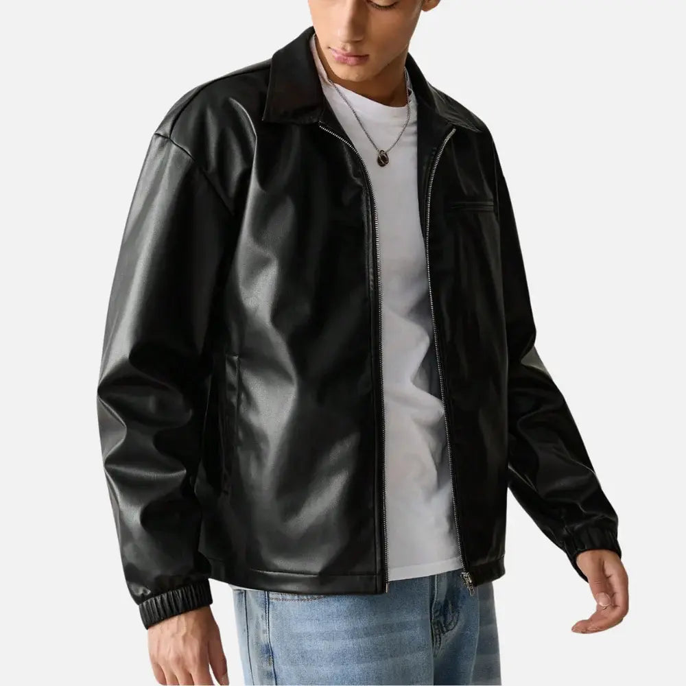 Jaqueta de Couro Masculina Romenzi RZ028