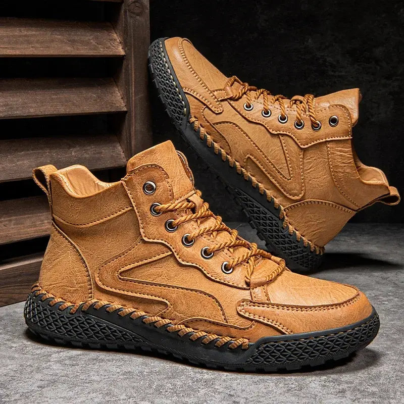 Bota Masculina de Couro Romenzi RZ294