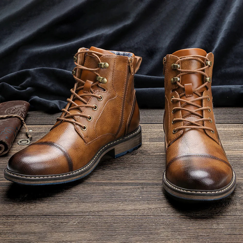 Bota Masculina de Couro Romenzi RZ284