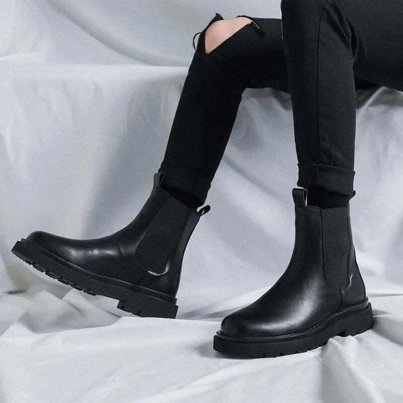 Bota Masculina Cano Alto Chelsea Romenzi RZ278