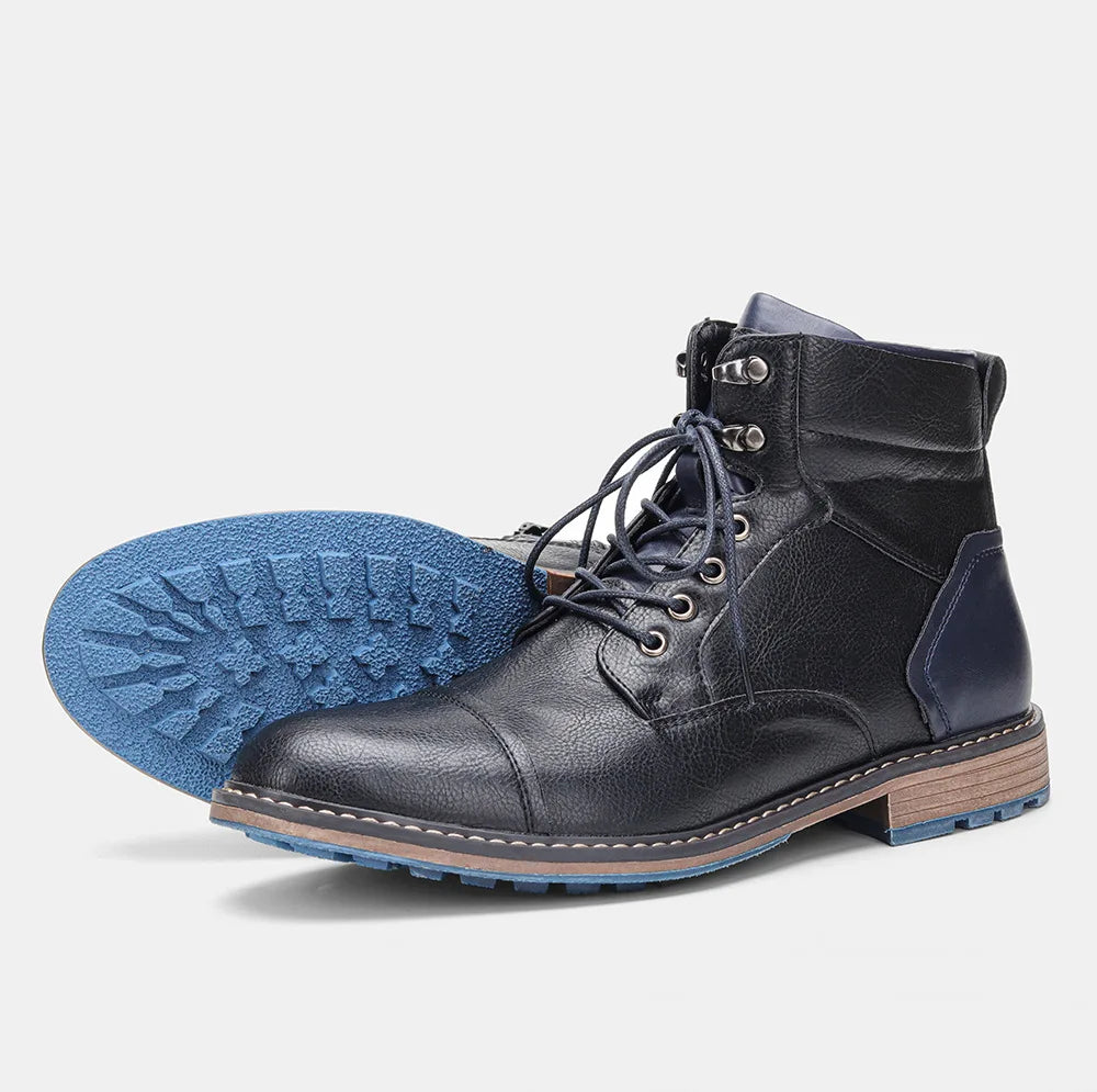 Bota Masculina de Couro Romenzi RZ284