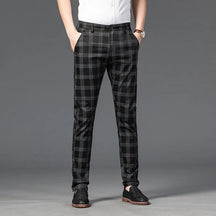 Calça Casual Masculina Xadrez Listrada Romenzi RZ257