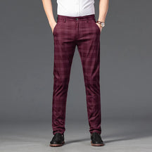 Calça Casual Masculina Xadrez Listrada Romenzi RZ257