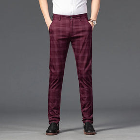Calça Casual Masculina Xadrez Listrada Romenzi RZ257