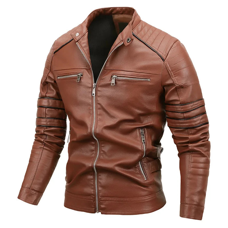 Jaqueta Masculina de Couro Romenzi RZ130