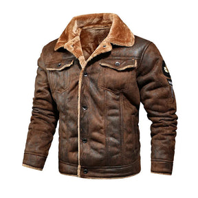 Jaqueta Masculina de Couro Romenzi Harbe RZ119