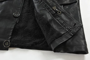 Jaqueta Longa de Couro Masculina Romenzi RZ118