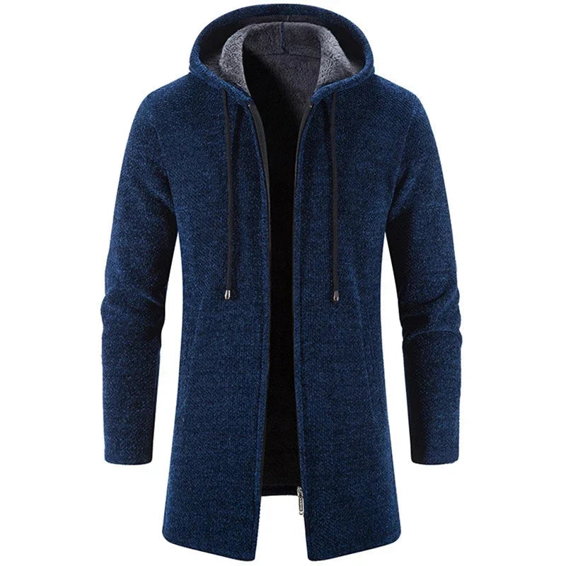 Casaco Masculino Longo com Capuz Romenzi RZ325